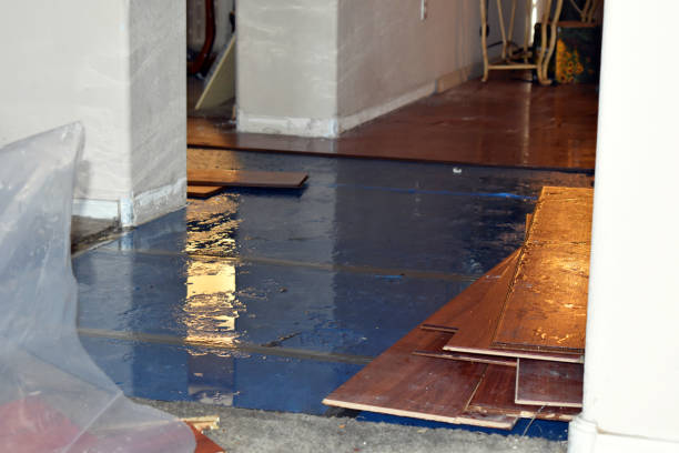 Professional Flood Cleanup technician working in Middletown, NJ